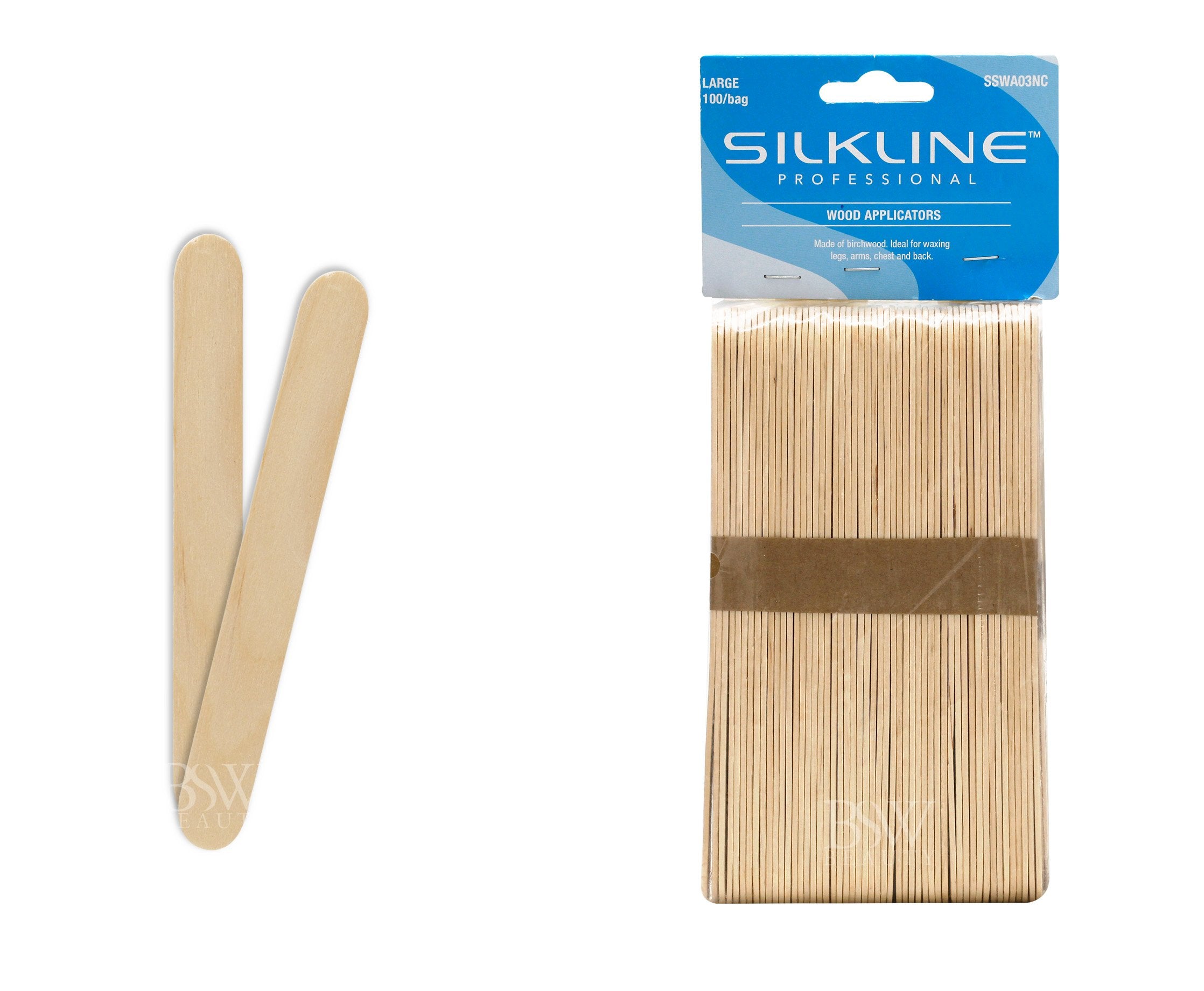 Small Wood Applicators With Slanted Tips